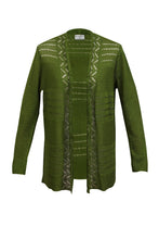 Load image into Gallery viewer, CARDIGAN GREEN PIMA COTTON
