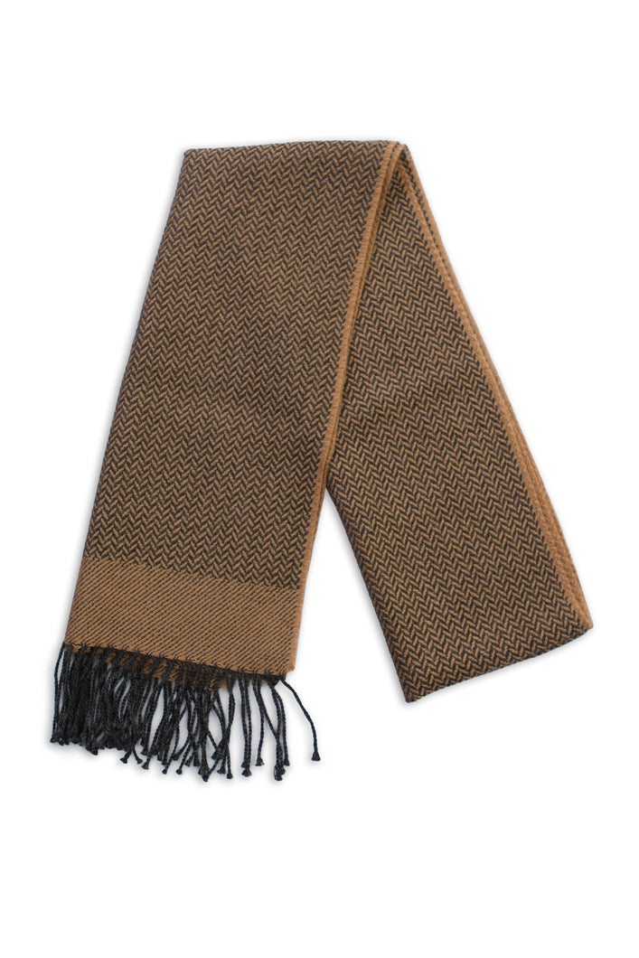 Espiga Baby Alpaca Scarf Brown 001