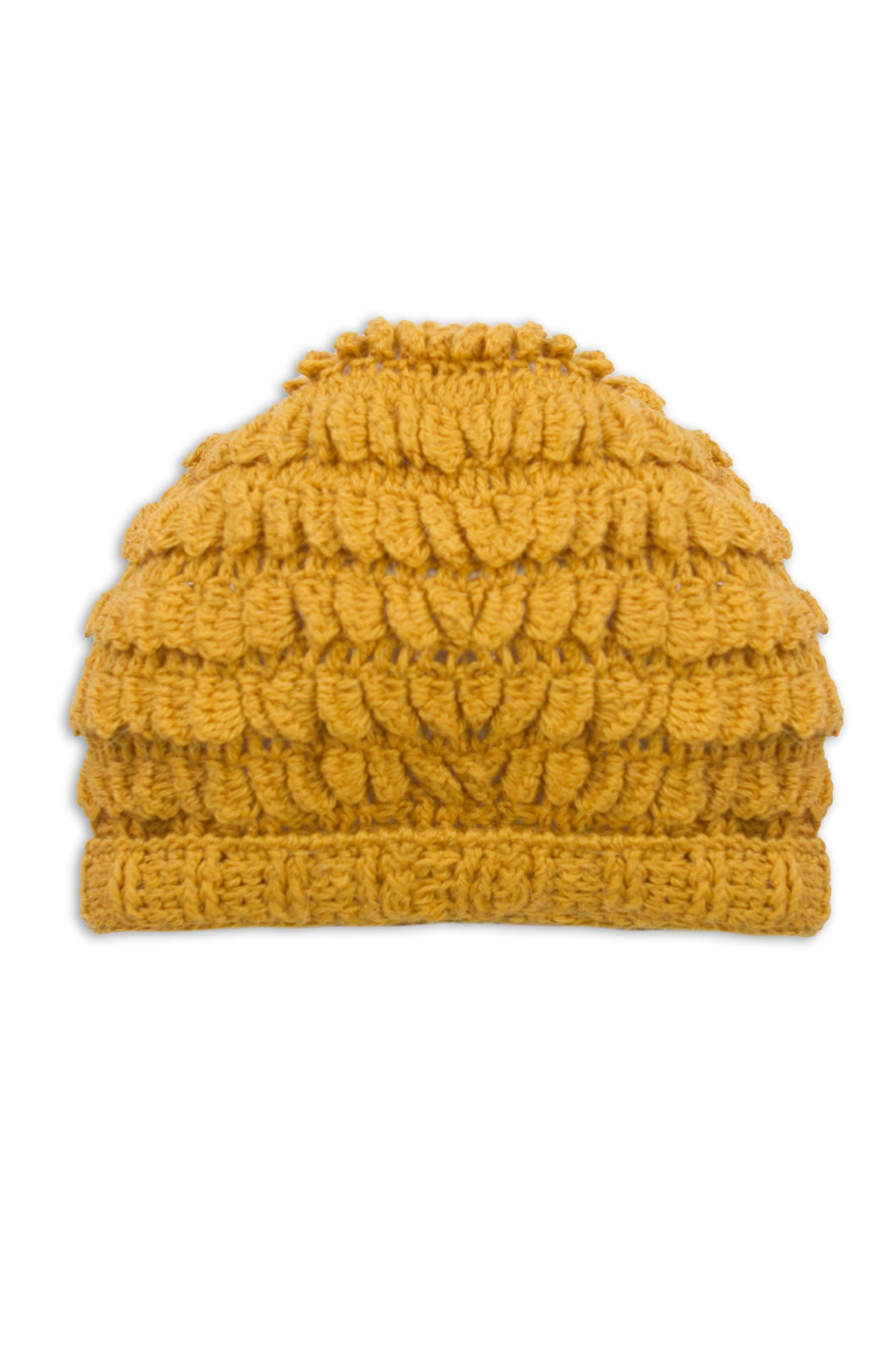 Pepina Alpaca Crochet Yellow Hat 001