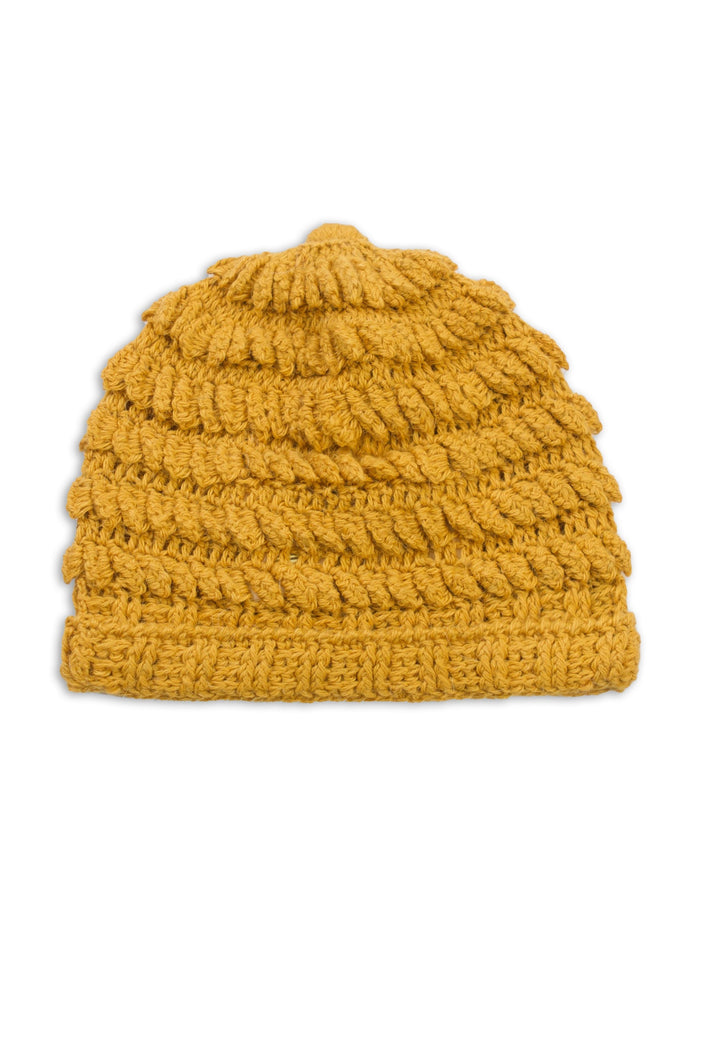 Pepina Alpaca Crochet Yellow Hat 002